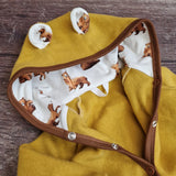Baumwollfleece Jacke - Hellbeige
