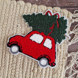 Chenille Patch | Weihnachtsauto