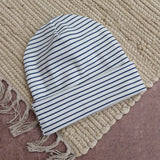 Beanie - Streifen Blau/Weiß