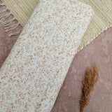 Musselin | Beige Blumen
