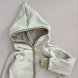 Baumwollfleece Overall - Salbei