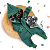 Baumwollfleece Overall - Ziegelrot