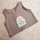 Weste Baumwollfleece | Cookies