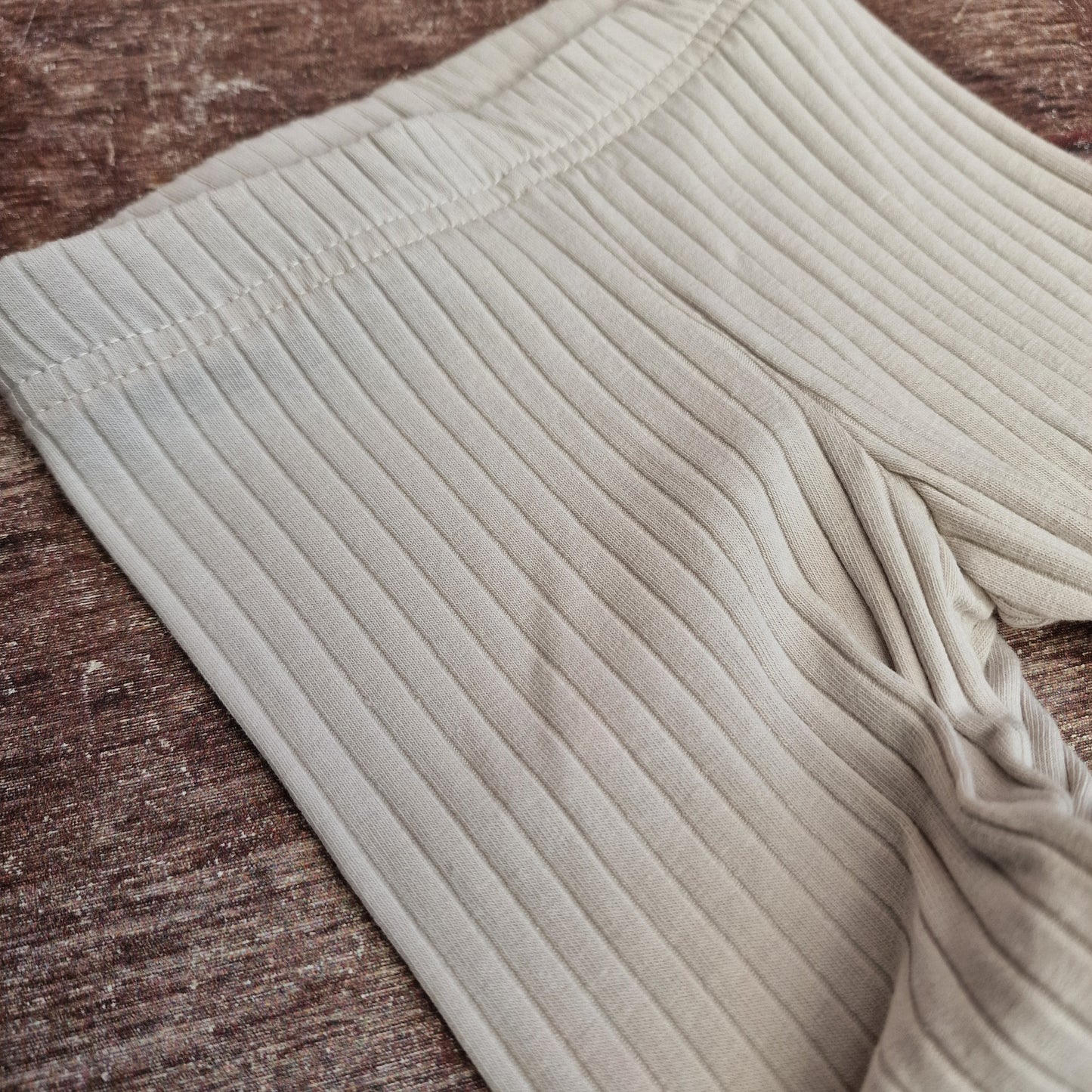 Leggings - Breitrippjersey Grau