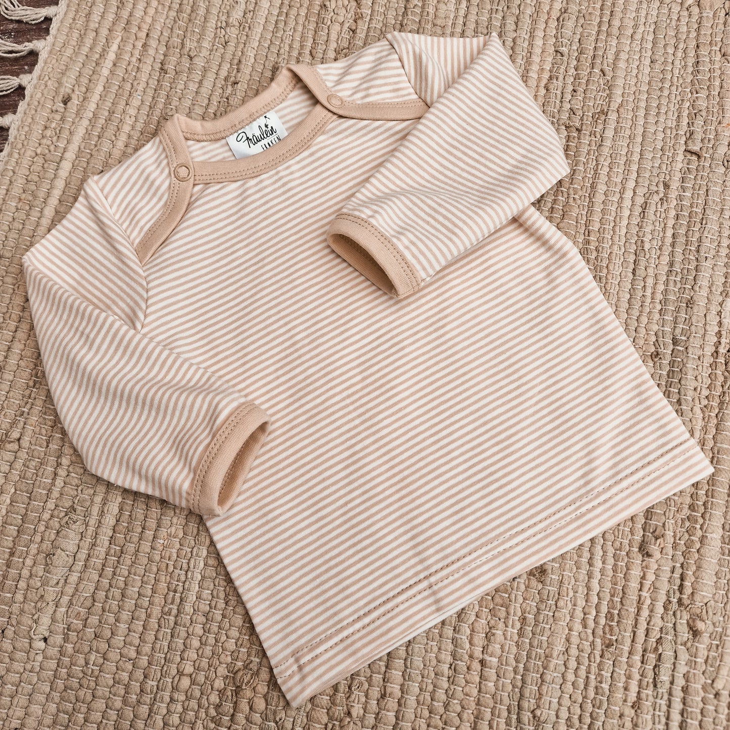 Shirt - Ringel Hellbeige