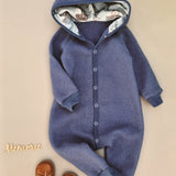 Wollwalkoverall Blaue Wale