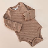 Raglanbody Rib Jersey | Taupe