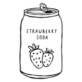 Bügelbild | Strawberry Soda