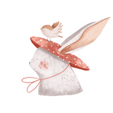 Bügelbild | Pilzkopf Hase