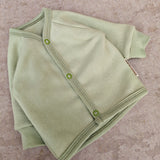 Baumwollfleece Jacke | Salbei