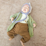 Baumwollfleece Jacke | Salbei