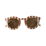 Sonnenbrille | Cognac/Creme Streifen