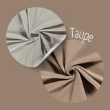 Schlupfmütze Baumwollfleece - Taupe