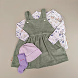 Latzkleid | Cord Mint