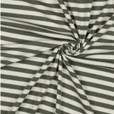 Rib Jersey | Tannengrün/Creme