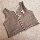Weste Baumwollfleece | Zuckerstange