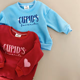 Oversize Sweater Kinder - Cupids Favorite Kirschrot